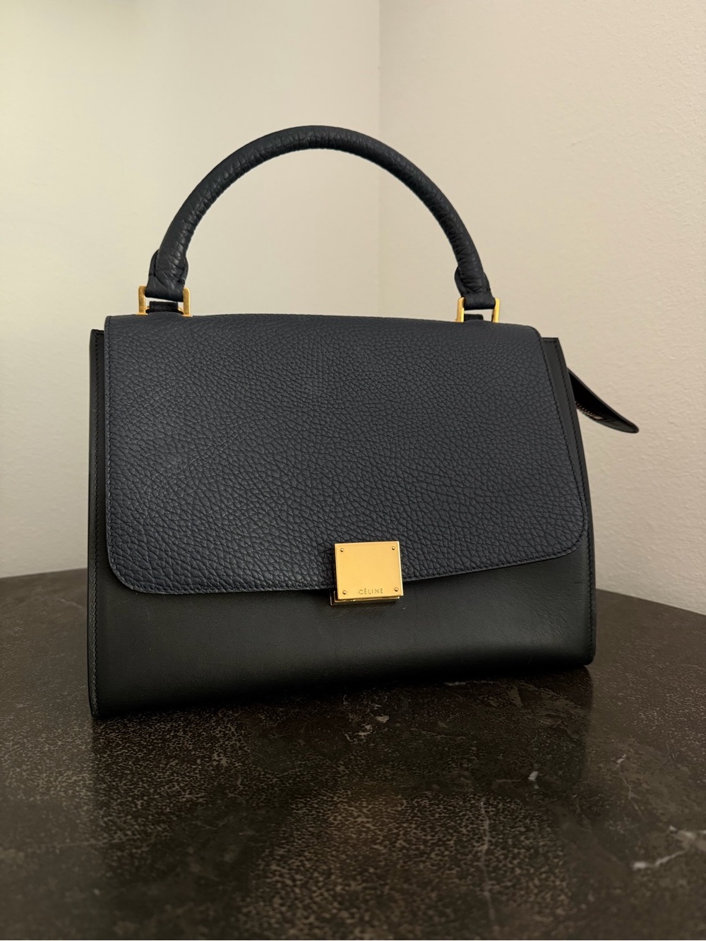 Celine Trapeze Bag with Gold Hardware and Shoulder Strap - Pre-Loved - Picture 2 of 13